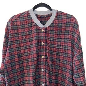 Urban Outfitters Long Plaid Button-Up Dress